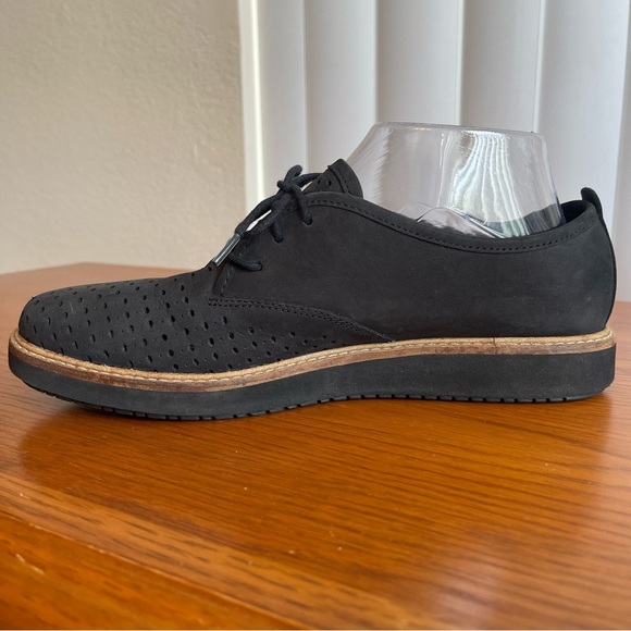 Clarks Artisan Women’s Glick Resseta Oxford Black Nubuck Size 9 - Picture 3 of 13